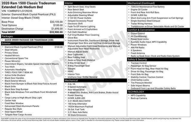 2020 RAM 1500 Classic Tradesman