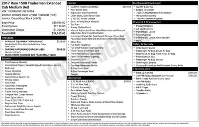 2017 RAM 1500 Tradesman