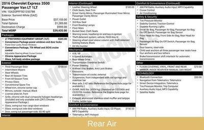 2016 Chevrolet Express Passenger 3500 LT