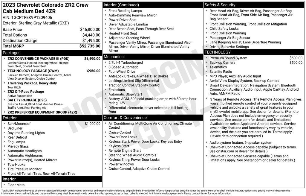 2023 Chevrolet Colorado 4WD ZR2