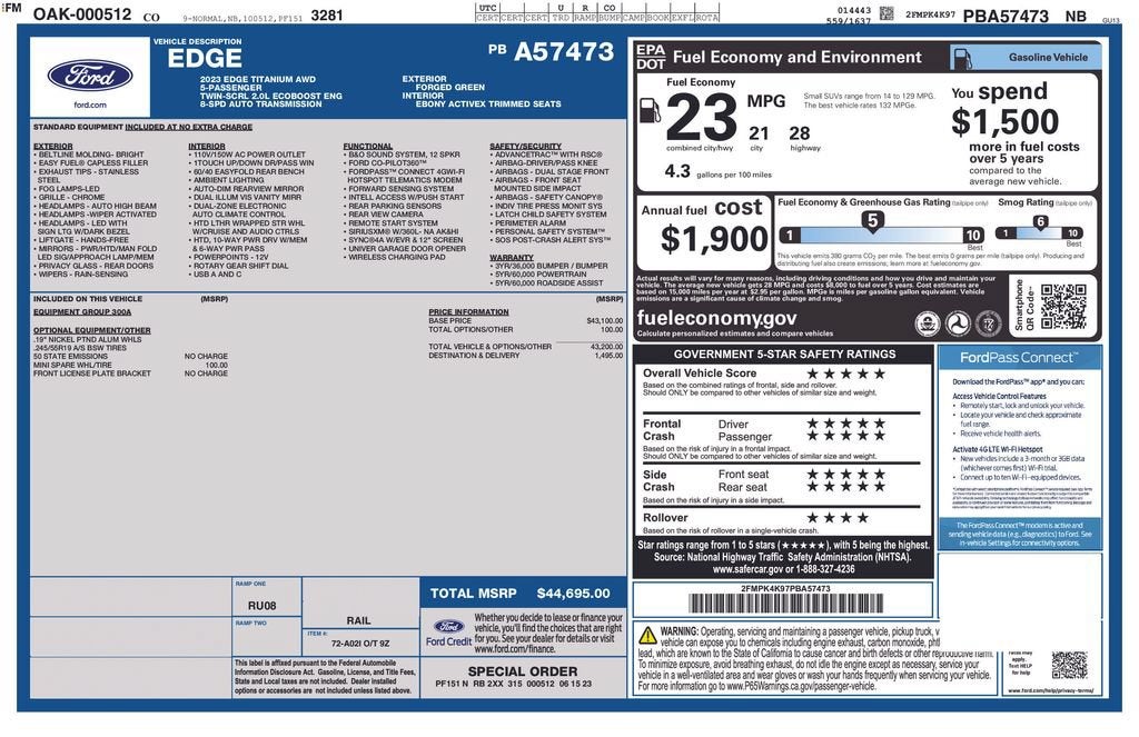 2023 Ford Edge Titanium