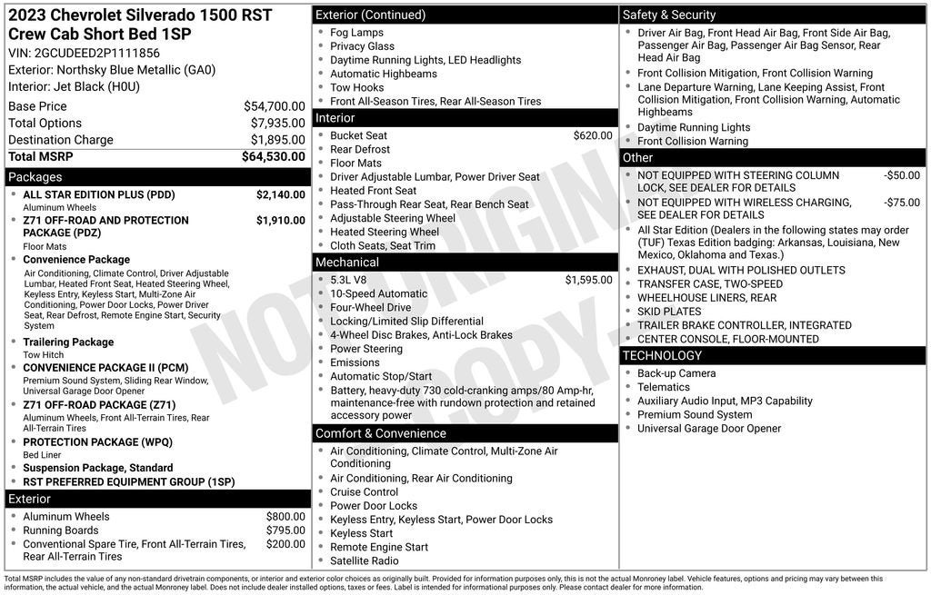 2023 Chevrolet Silverado 1500 RST