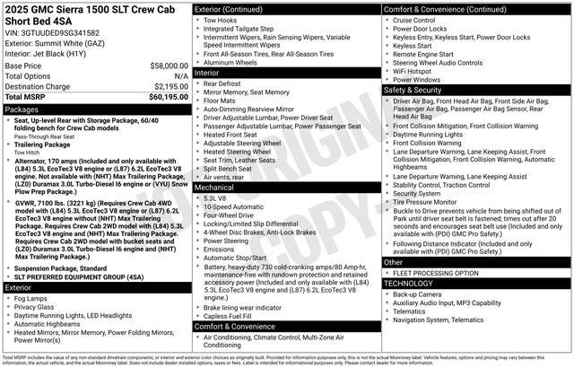 2025 GMC Sierra 1500 SLT