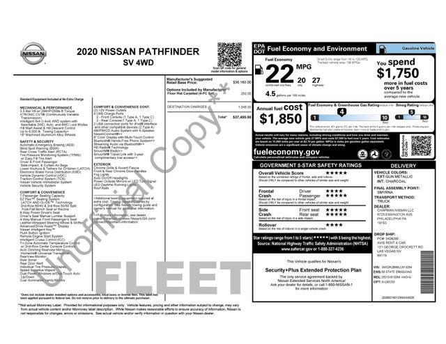 2020 Nissan Pathfinder SV