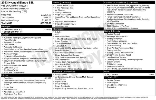2023 Hyundai Elantra SEL