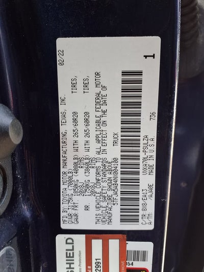 2022 Toyota Tundra 2WD Limited