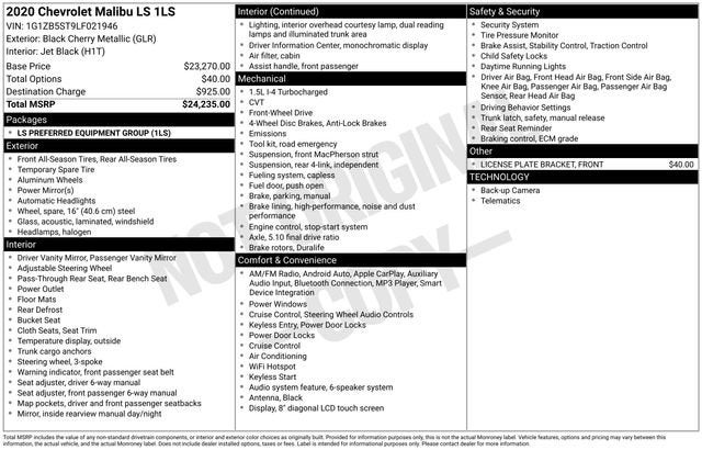 2020 Chevrolet Malibu LS