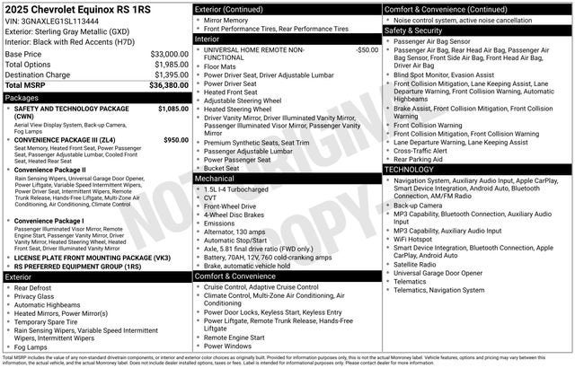 2025 Chevrolet Equinox RS