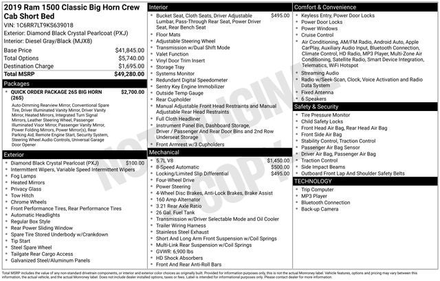 2019 RAM 1500 Classic Big Horn