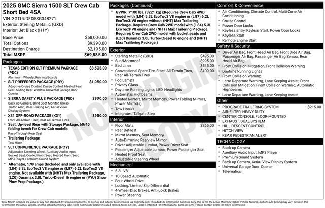 2025 GMC Sierra 1500 SLT