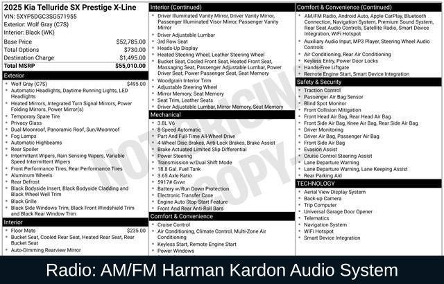2025 Kia Telluride SX-Prestige X-Line