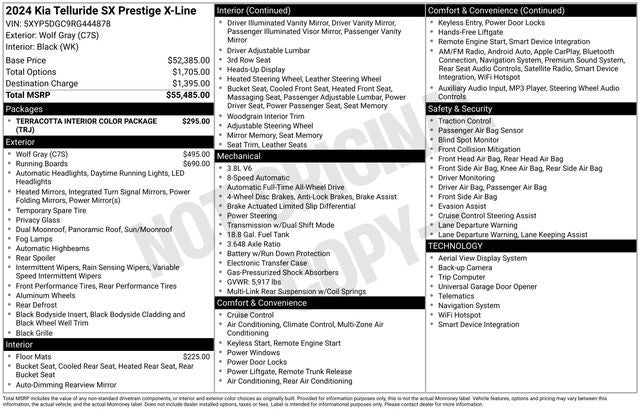 2024 Kia Telluride SX-Prestige X-Line