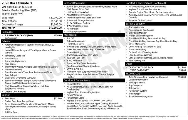 2023 Kia Telluride S