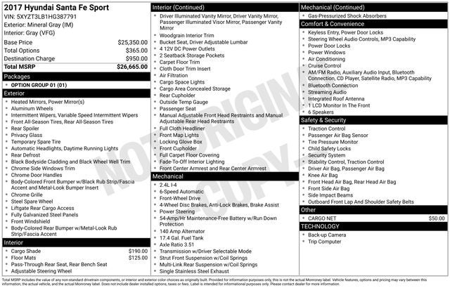 2017 Hyundai Santa Fe Sport 2.4 Base