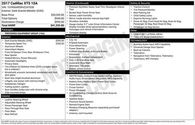 2017 Cadillac XT5 Base