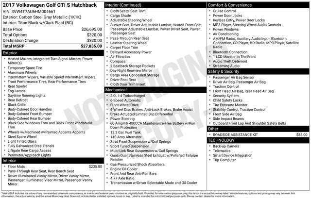 2017 Volkswagen Golf GTI S