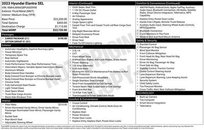 2023 Hyundai Elantra SEL