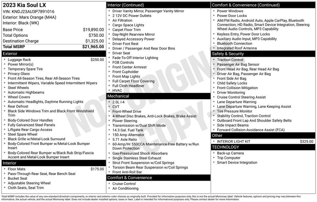 2023 Kia Soul LX