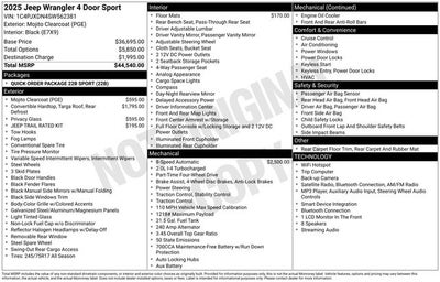 2025 Jeep Wrangler Sport