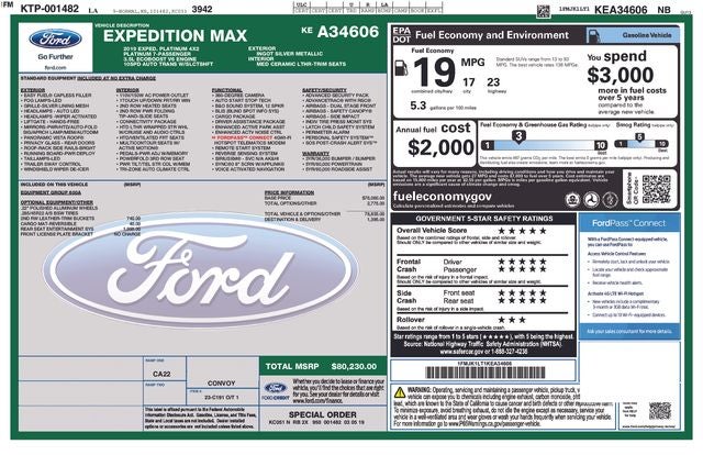2019 Ford Expedition Max Platinum