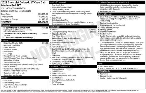 2022 Chevrolet Colorado LT