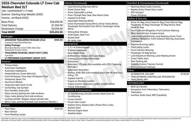 2026 Chevrolet Colorado LT