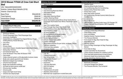 2010 Nissan Titan LE