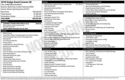 2018 Dodge Grand Caravan SE