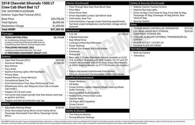 2018 Chevrolet Silverado 1500 LT LT1