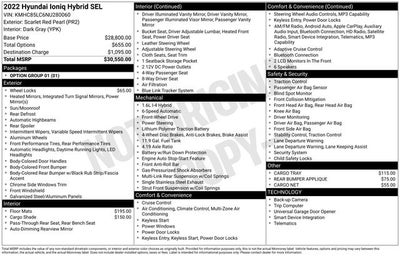 2022 Hyundai Ioniq Hybrid SEL