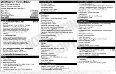 2023 Chevrolet Traverse RS
