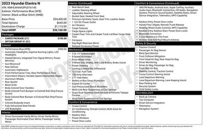 2023 Hyundai Elantra N DCT