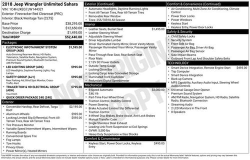 2018 Jeep Wrangler Unlimited Sahara 4x4