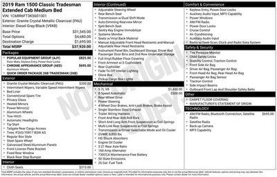 2019 RAM 1500 Classic Tradesman Quad Cab 4x2 6'4' Box