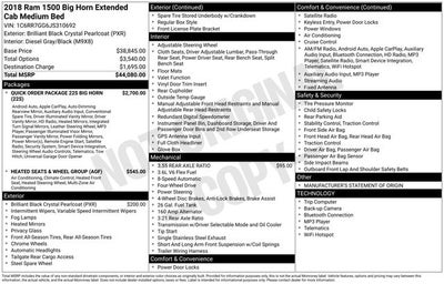 2018 RAM 1500 Big Horn Quad Cab 4x4 6'4' Box