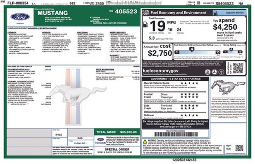 2025 Ford Mustang GT Premium Fastback