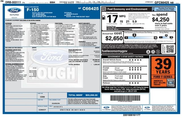 2016 Ford F-150 LARIAT