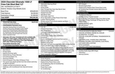 2020 Chevrolet Silverado 1500 LT