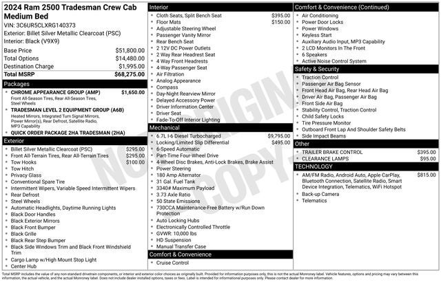 2024 RAM 2500 Tradesman