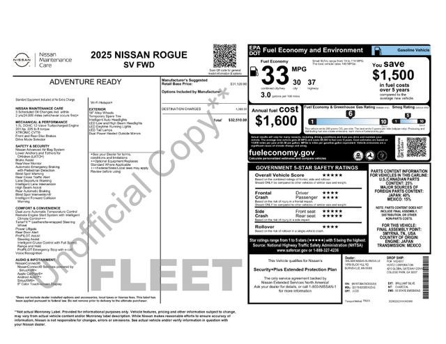 2025 Nissan Rogue SV FWD