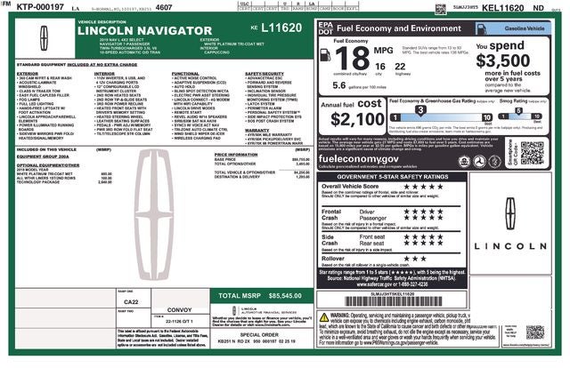 2019 Lincoln Navigator L Select