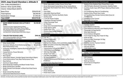 2025 Jeep Grand Cherokee L Altitude X