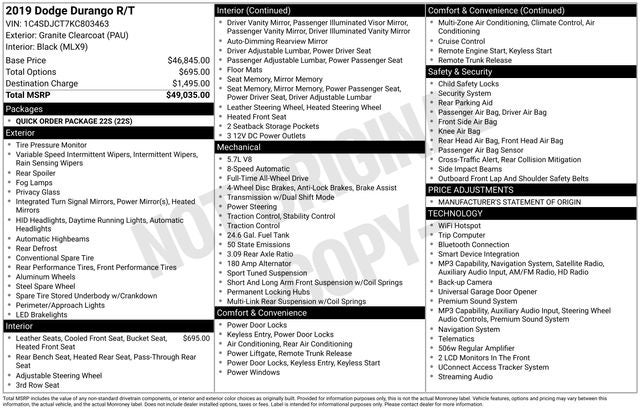 2019 Dodge Durango R/T