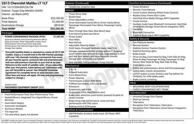 2013 Chevrolet Malibu LT 1LT