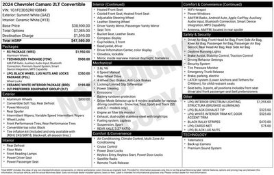 2024 Chevrolet Camaro 2LT 2LT