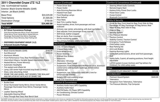 2011 Chevrolet Cruze LTZ
