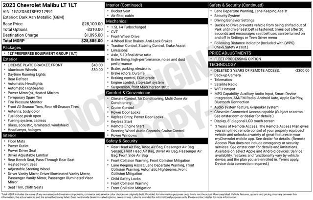 2023 Chevrolet Malibu LT 1LT