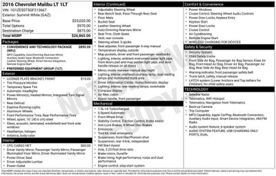 2016 Chevrolet Malibu LT 1LT