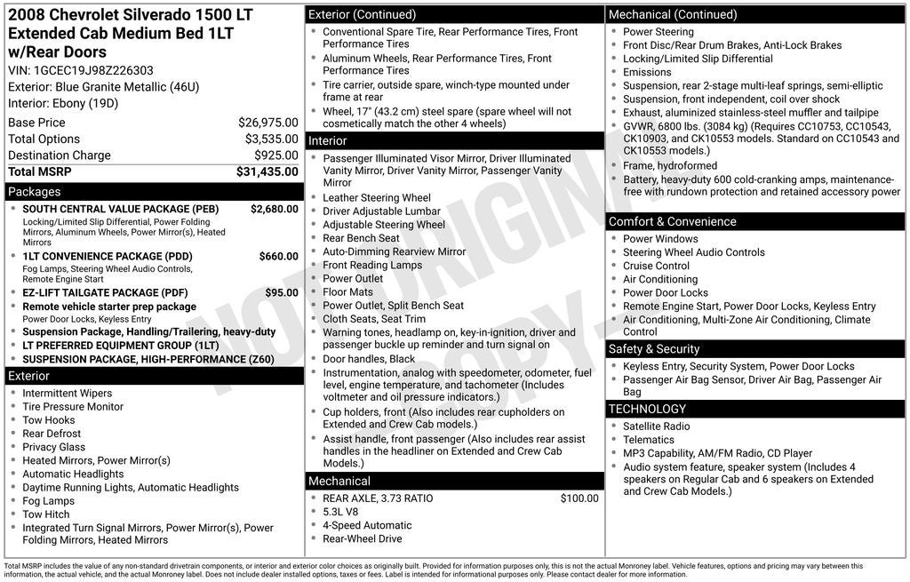 2008 Chevrolet Silverado 1500 LT LT1