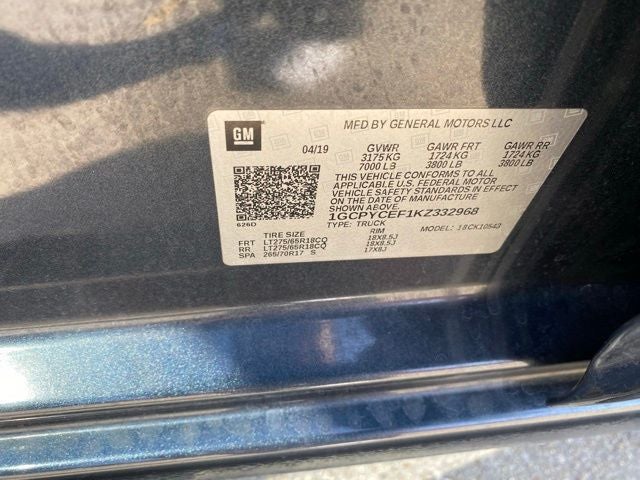 2019 Chevrolet Silverado 1500 Custom Trail Boss